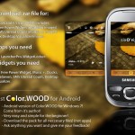 Tema que aparenta madera para LauncherPro en Android